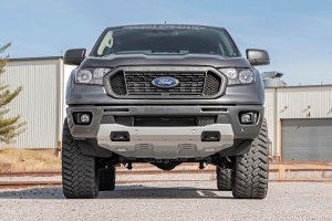 Ford Ranger Suspension Lift Kit - Front + Rear - Rough Country - 3.5 Inch Lift Kit | Forged Alum UCA | Cast Steel Knuckles - '19-'23
